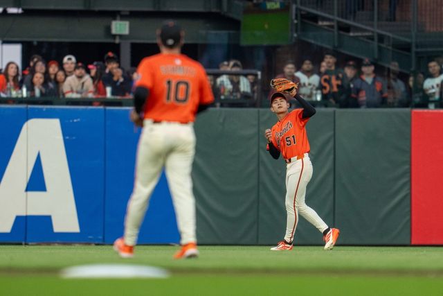 샌프란시스코 자이언츠 이정후가 12일 미국 캘리포니아주 샌프란시스코의 오라클파크에서 열린 2025 미국 메이저리그(MLB) LA 다저스와의 홈경기에 6번타자 겸 중견수로 선발 출전해 4타수 3안타 3타점을 기록했다. Imagn Images 연합뉴스