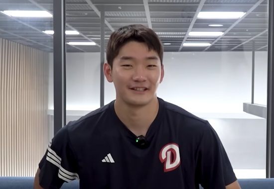 두산 베어스 내야수 안재석이 지난 7일 현역 제대 뒤 7월 말 퓨처스리그 출전을 목표로 몸 상태를 끌어 올리고 있다. BEARS TV 영상 캡처