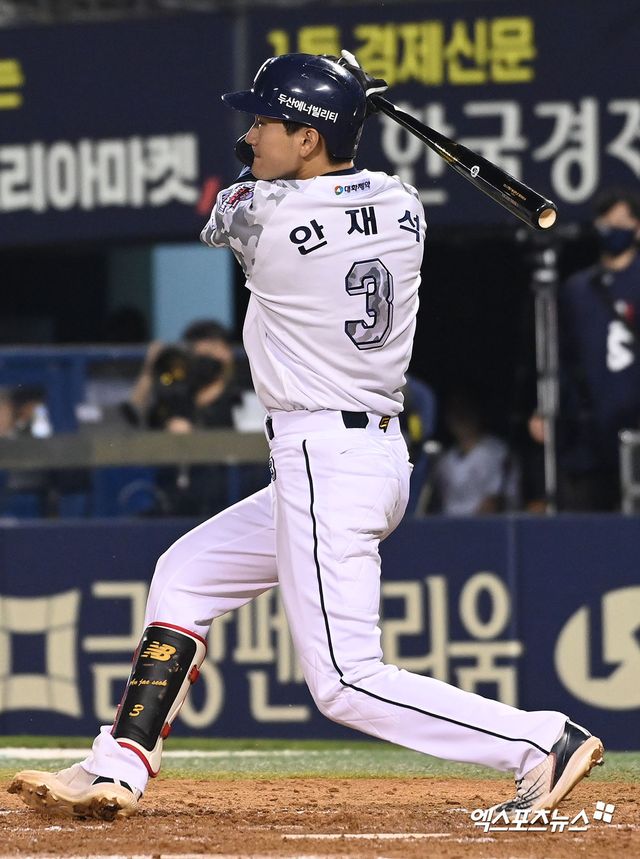 두산 베어스 내야수 안재석이 지난 7일 현역 제대 뒤 7월 말 퓨처스리그 출전을 목표로 몸 상태를 끌어 올리고 있다. 엑스포츠뉴스 DB