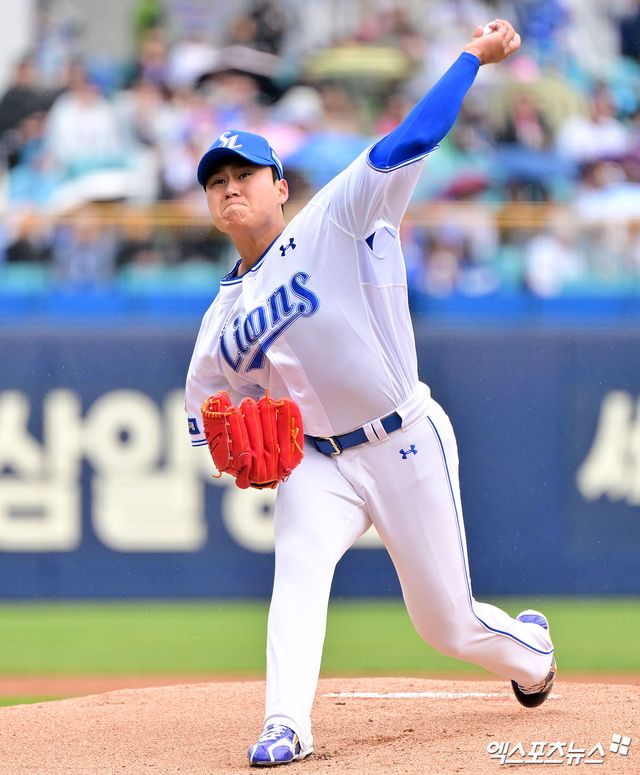 삼성 라이온즈 선발투수 이승현이 올해 정규시즌 경기에 등판해 투구하고 있다. 엑스포츠뉴스 DB