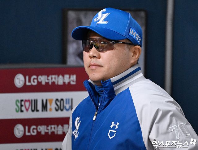 16일 오후 서울 송파구 잠실야구장에서 열린 '2025 신한 SOL Bank KBO리그' 삼성 라이온즈와 LG 트윈스의 경기, 삼성 박진만 감독이 경기를 지켜보고 있다. 엑스포츠뉴스 DB