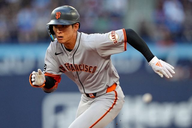 샌프란시스코 자이언츠 외야수 이정후가 22일 미국 조지아주 애틀랜타의 트루이스트파크에서 열린 2025 미국 메이저리그 애틀랜타 브레이브스와의 원정경기에 1번타자 겸 중견수로 선발 출전해 5타수 1안타를 기록했다. Imagn Images 연합뉴스