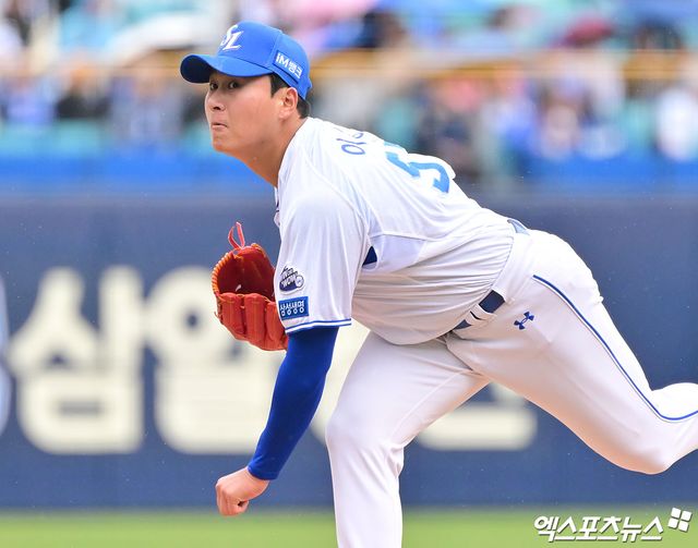 삼성 라이온즈 좌완 선발투수 이승현이 올해 정규시즌 경기에 등판해 투구하고 있다. 엑스포츠뉴스 DB