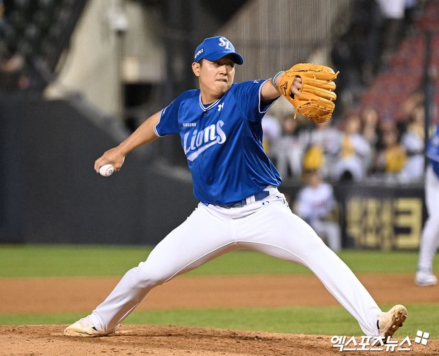 삼성 라이온즈 우완투수 양창섭이 올해 정규시즌 경기에 등판해 역투하고 있다. 엑스포츠뉴스 DB