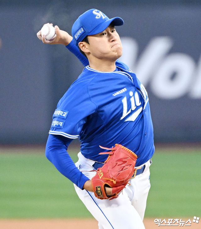 삼성 라이온즈 좌완 선발투수 이승현이 올해 정규시즌 경기에 등판해 투구하고 있다. 엑스포츠뉴스 DB