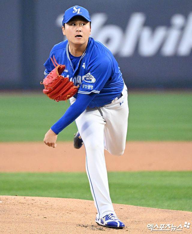 삼성 라이온즈 좌완 선발투수 이승현이 올해 정규시즌 경기에 등판해 투구하고 있다. 엑스포츠뉴스 DB