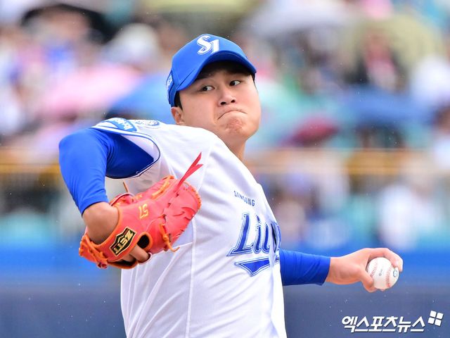 삼성 라이온즈 좌완 이승현이 4일 대구 삼성라이온즈파크에서 열린 2025 신한 SOL Bank KBO리그 LG 트윈스와 홈경기에 선발 등판해 8⅓이닝 1피안타(1피홈런) 3사사구 6탈삼진 1실점 인생경기를 펼쳤다. 엑스포츠뉴스 DB