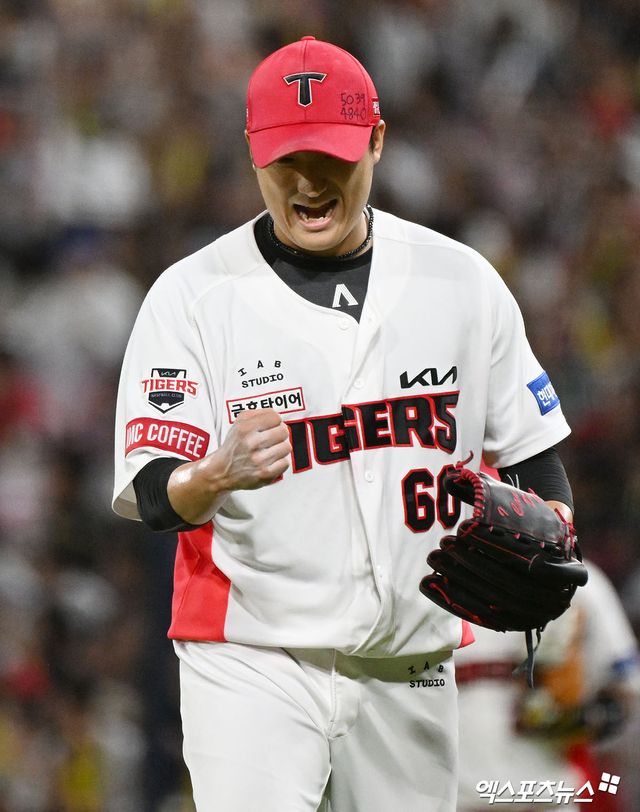 5일 오후 광주-KIA챔피언스필드에서 열린 '2025 신한 SOL Bank KBO리그' 롯데 자이언츠와 KIA 타이거즈의 경기, KIA가 13:0으로 승리하면서 단독 2위로 도약했다. KIA 선발 김도현은 7이닝 3피안타 2사사구 1탈삼진 무실점을 기록하면서 시즌 4승째를 올렸다. 엑스포츠뉴스 DB