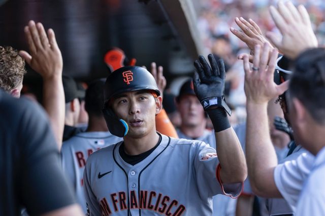 샌프란시스코 자이언츠 이정후가 7일(이하 한국시간) 미국 캘리포니아주 새크라멘토의 수터 헬스 파크에서 열리는 2025 메이저리그 애슬레틱스와의 원정경기 선발 라인업에서 제외됐다. AP연합뉴스