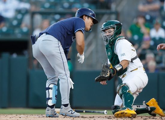 탬파베이 레이스 김하성이 14일(한국시간) 미국 캘리포니아주 새크라멘토 서터 헬스 파크에서 열린 2025 메이저리그(MLB) 애슬레틱스와 원정경기에 8번타자 겸 유격수로 선발 출전해 자신의 시즌 3호 2루타 포함 3타수 2안타 1사구를 기록했다. 연합뉴스