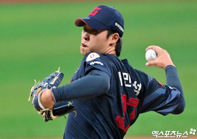 롯데 자이언츠 우완 파이어볼러 이민석이 15일 부산 사직야구장에서 2025 신한 SOL Bank KBO리그 삼성 라이온즈와의 팀 간 11차전에 선발투수로 나선다. 사진 엑스포츠뉴스 DB