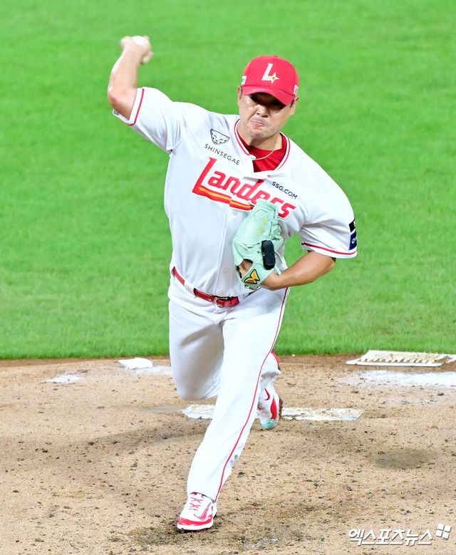 SSG 랜더스 노경은. 엑스포츠뉴스 DB