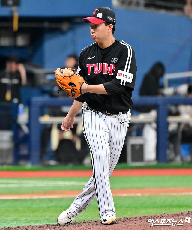 LG 트윈스 클로저 유영찬이 8월 11경기에서 11⅔이닝 6피안타 8볼넷 15탈삼진 무실점으로 활약 중이다. 사진 엑스포츠뉴스 DB