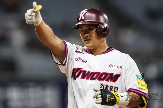 키움 히어로즈가 31일 오전 베테랑 타자 강진성의 방출을 발표했다. 사진 키움 히어로즈