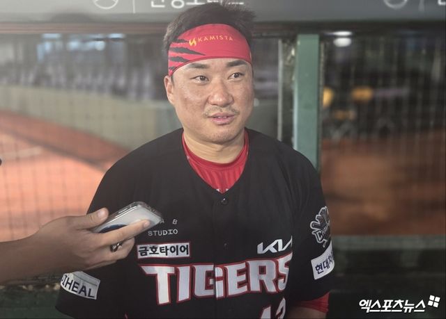 KIA 타이거즈 주전포수 김태군이 5일 부산 사직야구장에서 열린 2025 신한 SOL Bank KBO리그 롯데 자이언츠와의 팀 간 13차전에 8번타자 겸 포수로 선발출전, 결승타를 기록하고 팀 3연승을 이끌었다. 사진 엑스포츠뉴스