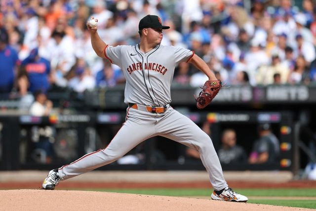 샌프란시스코 우완투수 덩카이웨이가 9일 미국 캘리포니아주 샌프란시스코의 오라클파크에서 열린 2025 미국 메이저리그(MLB) 워싱턴 내셔널스와의 홈경기에 구원 등판해 5이닝 3피안타 1볼넷 4탈삼진 무실점을 기록했다. AFP 연합뉴스