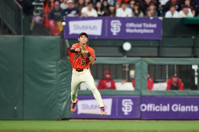 샌프란시스코 자이언츠 이정후는 9일(이하 한국시간) 미국 캘리포니아주 샌프란시크코 오라클파크에서 열린 2025 메이저리그 워싱턴 내셔널스와의 홈경기에서 6번 중견수로 선발 출전해 4타수 1안타 2득점을 기록했다. Imagn Images 연합뉴스