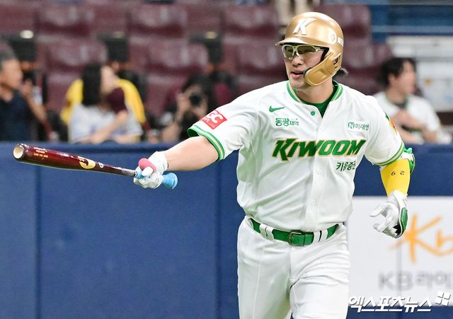 키움 히어로즈 베테랑 타자 임지열이 14일 대전 한화생명볼파크에서 열린 2025 신한 SOL Bank KBO리그 한화와의 팀 간 15차전에서 3안타 3타점을 기록, 팀 승리를 이끌었다. 사진 엑스포츠뉴스 DB