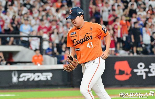 한화 이글스 우완 루키 정우주가 오는 15일 키움 히어로즈와의 대전 홈 경기에서 프로 데뷔 첫 선발등판에 나선다. 사진 엑스포츠뉴스 DB