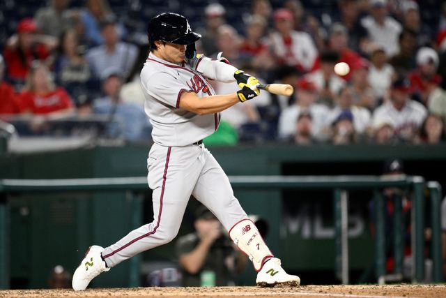 애틀랜타 브레이브스 내야수 김하성이 16일 미국 워싱턴DC의 내셔널스파크에서 열린 2025 미국 메이저리그(MLB) 워싱턴 내셔널스와의 원정경기에 5번타자 겸 유격수로 선발 출전해 4타수 1안타 1볼넷 1득점을 기록했다. AP 연합뉴스