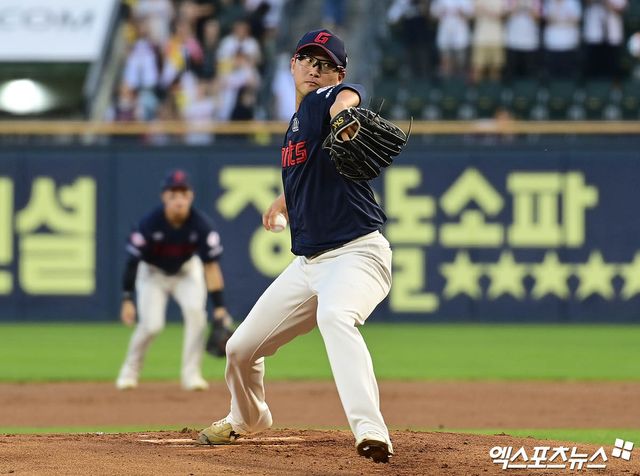 롯데 자이언츠 토종 에이스 박세웅이 2일 서울 잠실야구장에서 열린 2025 신한 SOL Bank KBO리그 LG 트윈스와의 팀 간 15차전에 선발등판, 6.2이닝 2실점으로 호투했다. 사진 박지영 기자