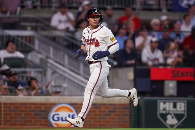 애틀랜타 브레이브스 내야수 김하성이 미국 조지아주 애틀랜타의 트루이스트파크에서 열린 2025 미국 메이저리그(MLB) 워싱턴 내셔널스와의 홈경기에 5번타자 겸 유격수로 선발 출전해 4타수 1안타 1볼넷 2득점을 기록했다. 애틀랜타는 워싱턴을 11-5로 제압하고 9연승을 달렸다. Imagn Images 연합뉴스