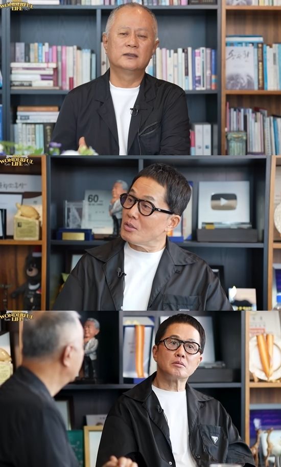 송승환과 정원관이 대화를 나누고 있다. 사진=유튜브 채널 '송승환의 원더풀 라이프'