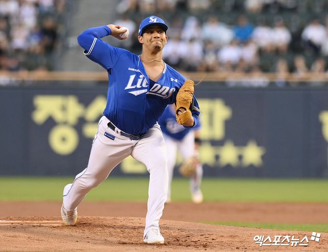 삼성 라이온즈 외국인 투수 헤르손 가라비토가 23일 두산 베어스와의 대구 홈 경기에 선발투수로 나선다. 사진 엑스포츠뉴스 DB