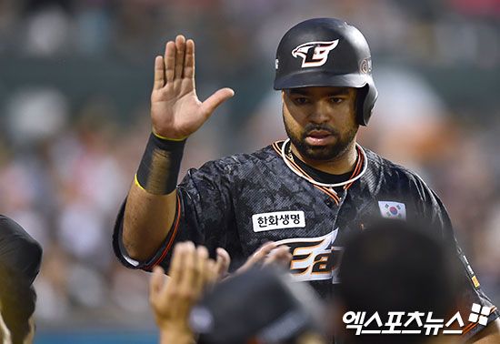 2016~2017년 KBO리그 한화 이글스에서 뛰었던 도미니카공화국 출신 외국인 타자 윌린 로사리오. 사진 엑스포츠뉴스 DB