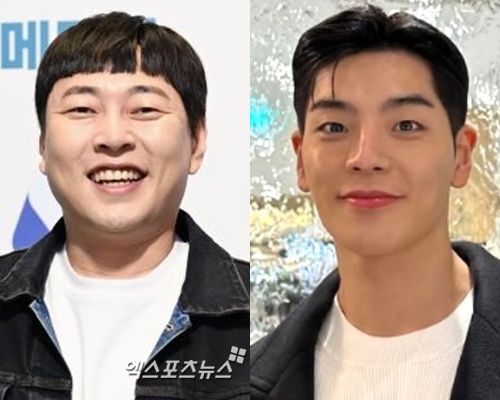 왼쪽 이진호, 오른쪽 상해기 