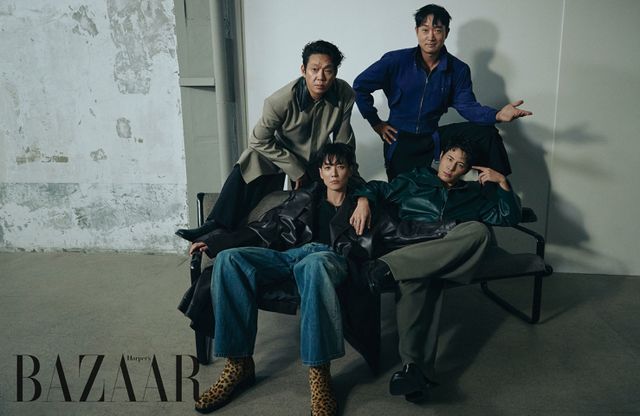 영화 '보스' 조우진, 정경호, 박지환, 이규형. 사진=하퍼스 바자