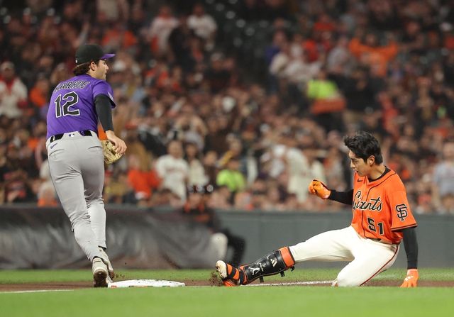 27일(한국시간) 미국 캘리포니아주 샌프란시스코의 오라클파크에서 열린 2025 미국 메이저리그(MLB) 콜로라도 로키스와의 홈경기, 샌프란시스코가 6:3으로 승리했다. 샌프란시스코 외야수 이정후는 4타수 3안타 1득점을 기록했다. Imagn Images 연합뉴스