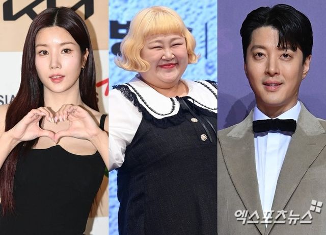 권은비, 홍윤화, 이동건(왼쪽부터)