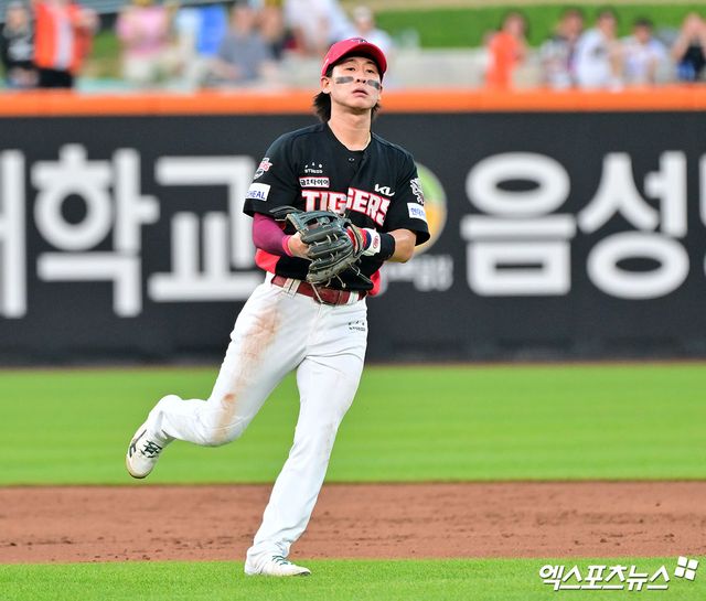 2025시즌 종료 후 FA 자격을 취득하는 KIA 타이거즈 내야수 박찬호. 사진 엑스포츠뉴스 DB