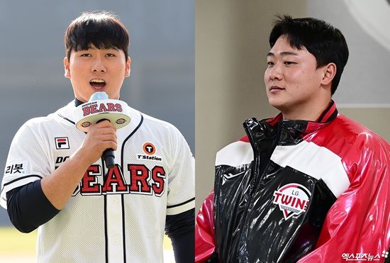 상무 입대 동기이자 룸메이트, 운동 메이트였던 LG 트윈스 이재원과 두산 베어스 윤준호가 2026시즌 잠실 라이벌로 마주하게 됐다. 엑스포츠뉴스 DB