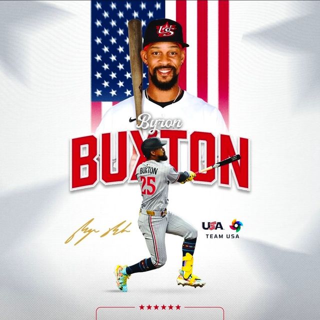 미국 메이저리그(MLB)에서 활약 중인 미네소타 트윈스의 외야수 바이런 벅스턴이 2026 월드베이스볼클래식(WBC) 대표팀에 합류한다. 벅스턴이 WBC에 출전하는 건 이번이 처음이다. 미국 야구 대표팀 공식 SNS