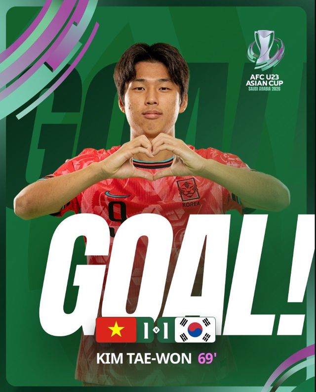 이민성 감독이 이끄는 대한민국 23세 이하(U-23) 축구 국가대표팀은 24일(한국시간) 사우디아라비아 제다의 킹 압둘라 스포츠 시티 홀 스타디움에서 열린 베트남과의 2026 아시아축구연맹(AFC) U-23 아시안컵 3·4위전에서 1-2로 패했다. 이날 이민성호는 김상식 감독이 이끄는 베트남에 전반 30분 선제골을 허용해 0-1로 끌려갔다. 이후 후반 24분 김태원의 동점골로 균형을 맞췄지만 후반 26분 프리킥 상황에서 실점해 졌다. 이날 패배로 한국 U-23 대표팀은 처음으로 공식전에서 베트남에 패했을 뿐만 아니라 최초로 2골 이상 허용했다. AFC