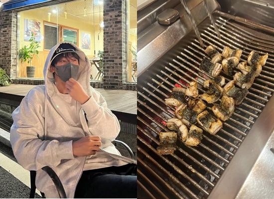 차은우 장어집 방문 사진. 차은우 계정.