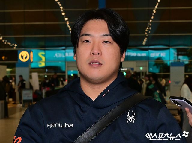 2026시즌부터 한화 이글스 유니폼을 입게 된 강백호가 지난 25일부터 호주 멜버른에서 시작된 새 소속팀 1차 스프링캠프 일정을 소화 중이다. 사진 엑스포츠뉴스 DB 