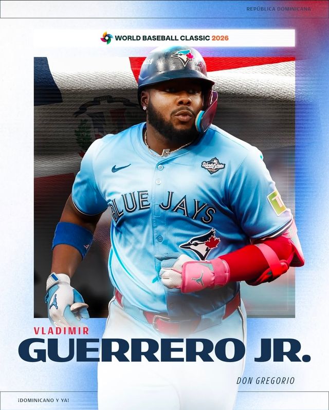 미국 메이저리그(MLB) 토론토 블루제이스의 핵심 야수 블라디미르 게레로 주니어가 2026 월드베이스볼클래식(WBC) 출전을 확정했다. 지난 2023 WBC 도미니카공화국 대표팀에 발탁됐지만, MLB 시범경기를 치르다가 무릎 부상을 당하면서 대회에 참가하지 못했다. 도미니카공화국 야구협회 SNS