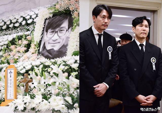 사진 = 사진공동취재단 / 故 안성기 빈소, 정우성-이정재