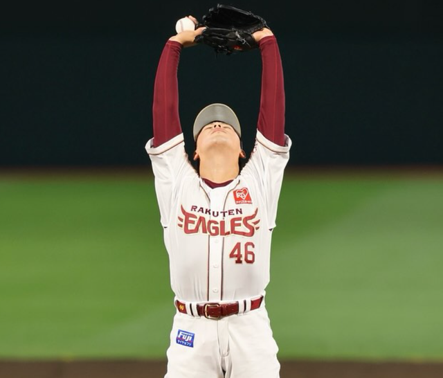 타이라 카이마의 대체 선수로 일본 대표팀에 합류하게 된 라쿠텐 골든이글스 불펜투수 후지히라 쇼마. 후지히라 쇼마 SNS