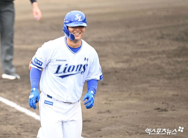 삼성 라이온즈 내야수 양우현이 20일 일본 오키나와 온나손의 아카마 구장에서 열린 2026 월드베이스볼클래식(WBC) 국가대표팀과의 연습경기에서 4회말 정우주를 상대로 역전 3점 홈런을 기록했다. 사진 고아라 기자