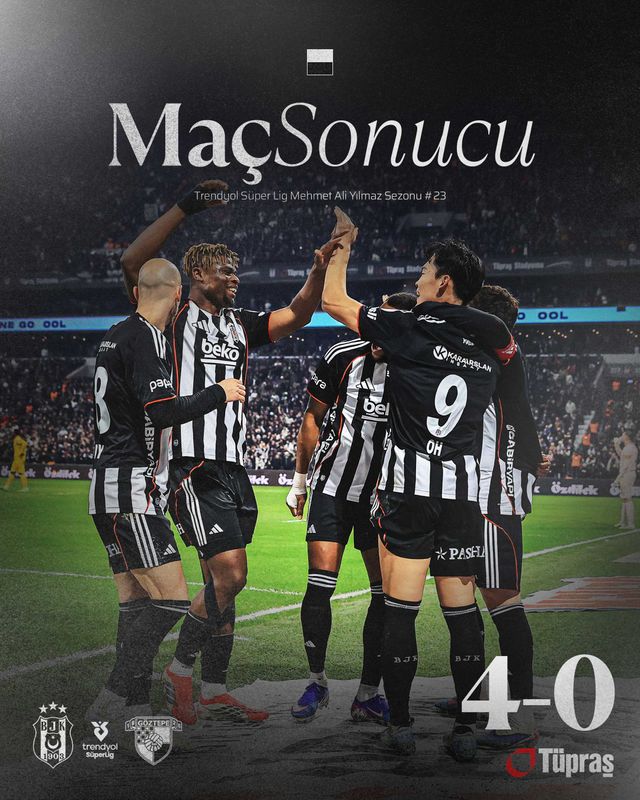 튀르키예 무대에 진출한 국가대표 공격수 오현규가 베식타스 구단 123년 역사상 최초로 이적 직후 3경기 연속 골을 터뜨리는 대기록을 작성했다. 오현규는 23일(한국시간) 튀르키예 이스탄불에 위치한 튀프라쉬 스타디움에서 열린 2025-2026시즌 쉬페르리그 23라운드 괴즈테페와의 홈 경기에 선발 출전해 쐐기골을 폭발시키며 팀의 4-0 완승에 기여했다. 이 득점으로 오현규는 리그 이적 후 3경기 만에 3골 1도움을 몰아치는 가공할 파괴력을 보여줬다. 앞서 지난 9일 알란야스포르전 오버헤드킥 데뷔골, 16일 바샥셰히르 원정 1골 1도움에 이은 3경기 연속 골이다. SNS