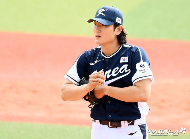 2026 월드베이스볼클래식(WBC) 출전을 준비 중인 국가대표팀 투수 곽빈. 사진 고아라 기자