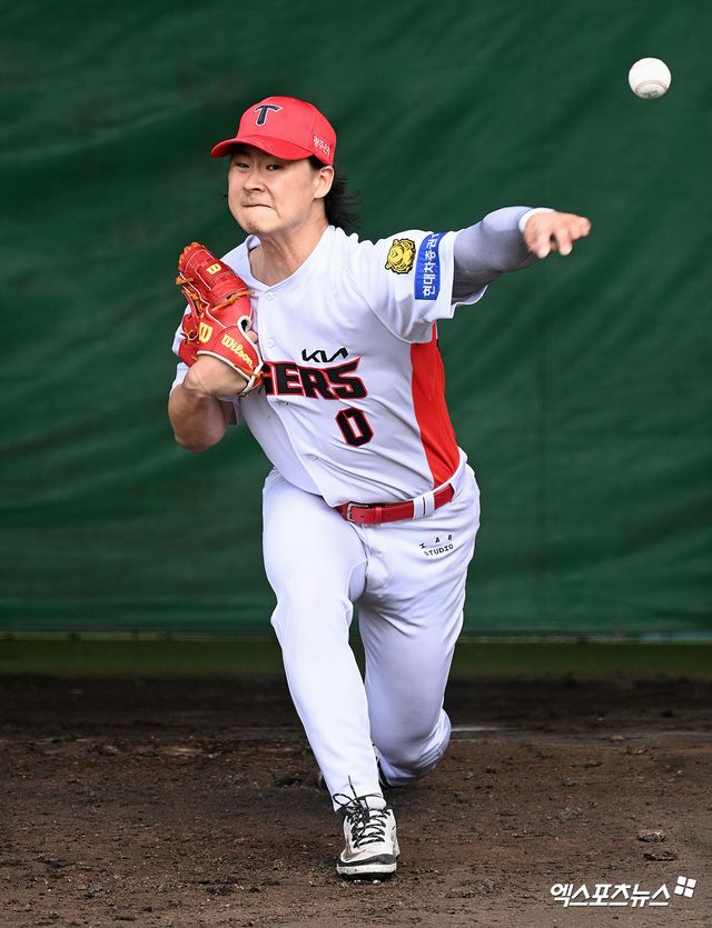 지난해 팔꿈치 수술로 시즌 아웃됐던 KIA 타이거즈 좌완 곽도규가 재활을 성공적으로 마치고 2026시즌 소속팀 스프링캠프에 참가, 순조롭게 구위를 끌어올리고 있다. 사진 고아라 기자