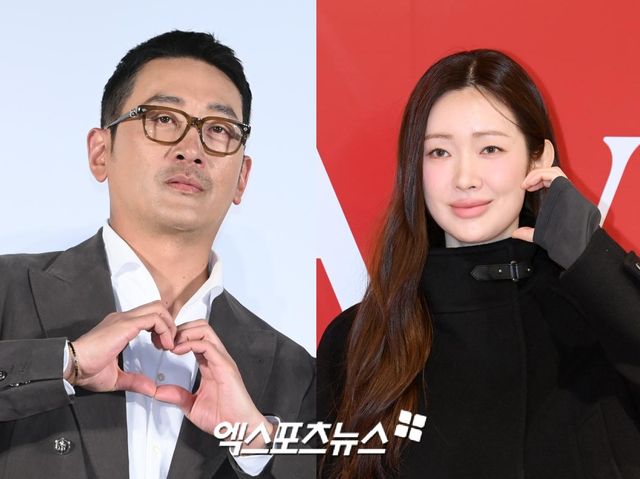 배우 하정우와 차정원. 엑스포츠뉴스 DB.