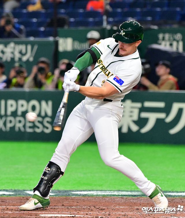 2026시즌 KBO 퓨처스리그 소속 울산 웨일즈에서 뛰게 된 호주 출신 타자 알렉스 홀. 사진 엑스포츠뉴스 DB