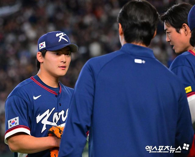9일 오후 일본 도쿄돔에서 열린 2026 월드베이스볼클래식(WBC) C조 한국과 호주의 경기, 8회말 수비를 마친 한국 조병현이 더그아웃으로 향하고 있다. 엑스포츠뉴스 DB