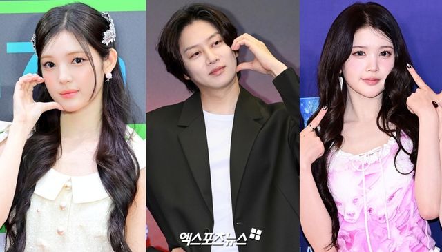 (왼쪽부터) 하츠투하츠 유하-김희철-에이나.